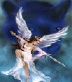 Four Lights - Picture of Angel to depict story of Four Fallen Upward Lights, Angels of Souls. 