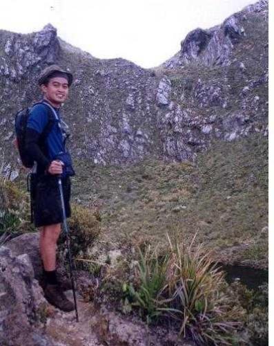 mount apo expedition - it's me on top of mount apo's crater lake