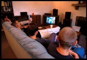 Watching television.... - Watching television....for a day
