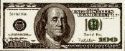 I rarely see hundred dollar bills! - US hundred dollar bill