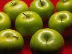 foods - granny smith apples in a group
