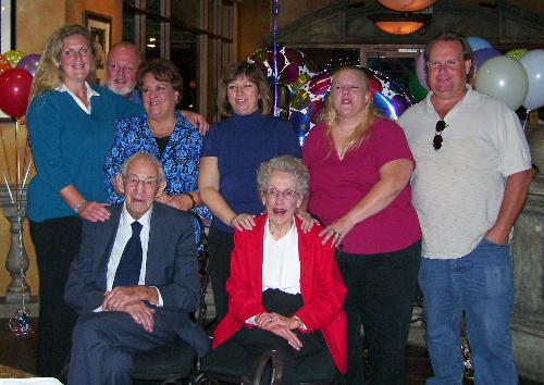 The family with my aunt and uncle - We all had to pose for the picture about a hundred times.