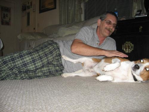 Grandpa Bob & Buster - Lying around being lazy. Grandpa Bob & Buster - Lying around being lazy.