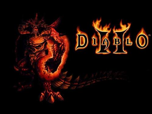 lord of darkness - diablo with the diablo 2 logo