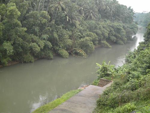 A river - This is a river in Kerala (South India). I love to swim in this against the water current which is a good form of exercise.