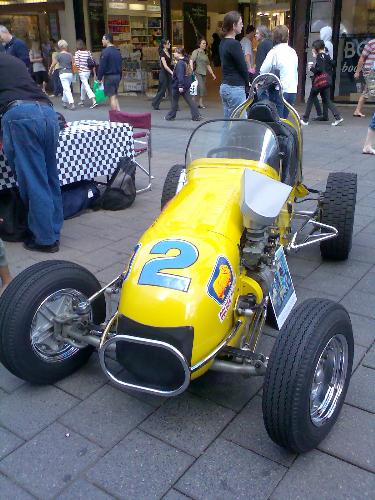 a cool car at rundle mall adelaide - A cool car exhibition at rundle mall adelaide, had the chance to to take a photo of it...=)