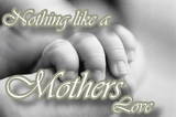 Nothing like a mothers love - this photo is a mother and child holding hands and the saying says it all.