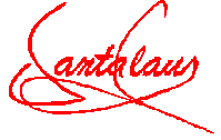 Santa Signature - Santa Signature in red