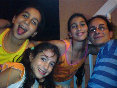 Family photo - My sis on the left with 3 of her girls