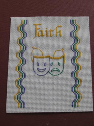 In Honor Of New Orleans - This is a cross stitch piece that I made in honor of the New Orleans Katrina tragedy. I currently have it for sale on Etsy.