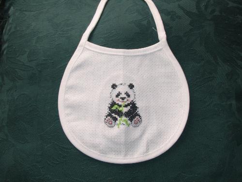 Panda Bib  - Cute little Panda Bib that I made for a friend of mine.