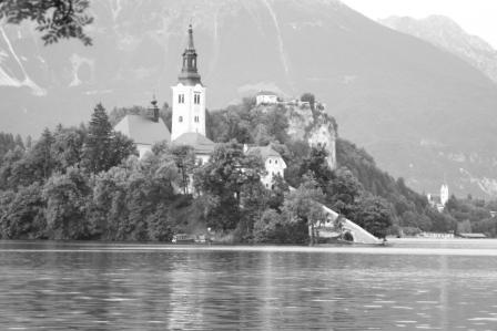 Bledwith the lake - Bled lake in slovenia