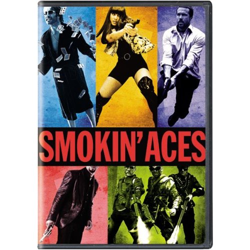 Movie Cover - Movie Cover for the movie smoking aces. Cover shows all the assassins. 
