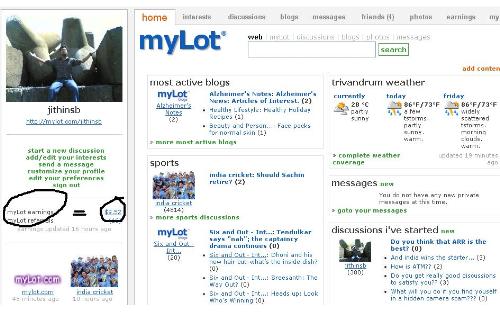 MYlot discussions - I got some good discussions