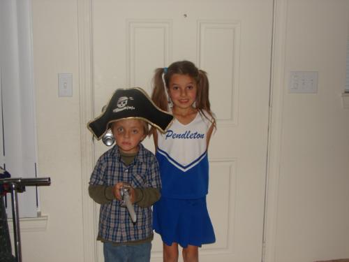 Kids at Halloween  - Brianna and Jaden Halloween