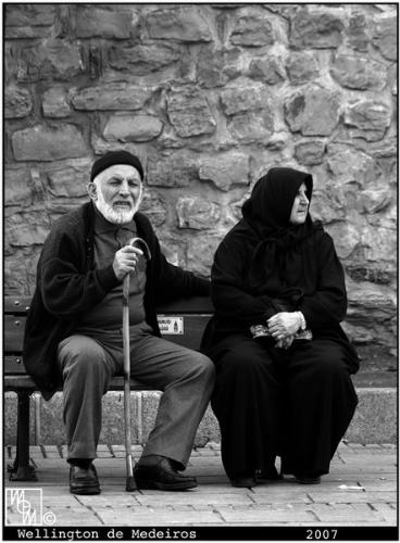 Some time retirement is good - What I see here is one old man happy with his wife(not exactly).