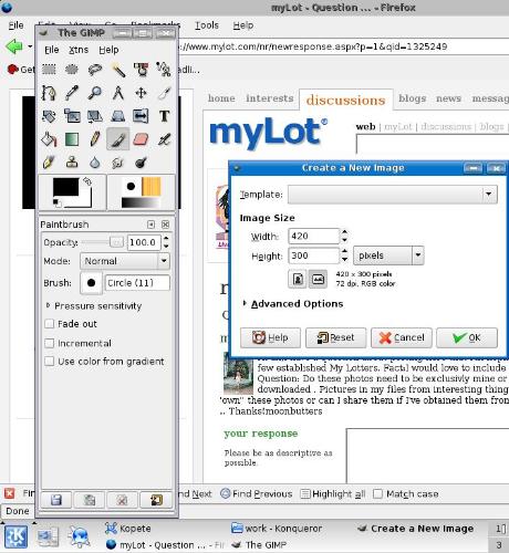 Gimp Image Editor - I started creating my own 'photos' using the Gimp drawing program.