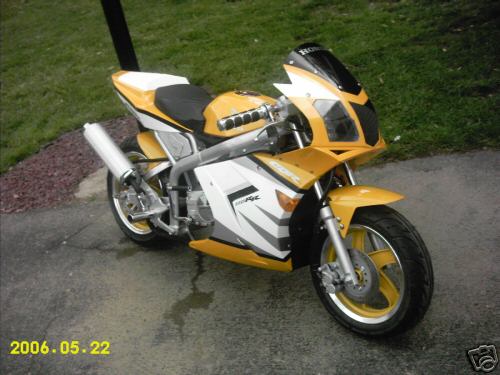 Super Bike 110cc - I have had a Super Bike. It is a 110cc semi automatic 4 speed and neutral transmission. It goes about 50 miles per hour stock.