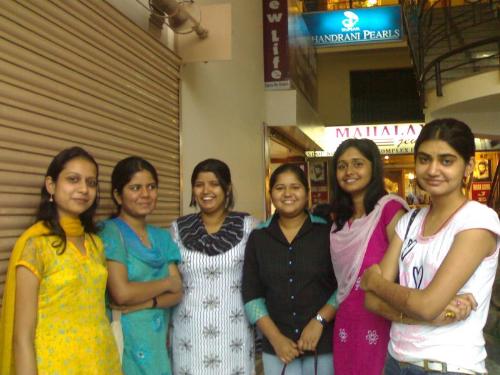 my office colligues - shopping at bang