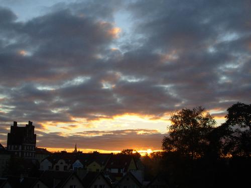 Sunrise  - This is sunrise in Bartoszyce in Poland.