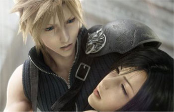 cloud 5 - cloud strife with tifa lockheart