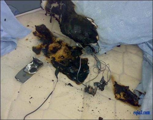 explosion of mobiles - this is another snap of the same explosion....beware of mobiles
