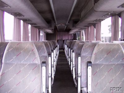 bus seats - This photo shows bus seats.