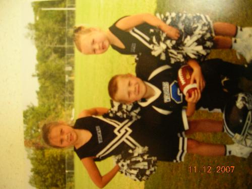 my kids football and cheerleading pic - These are my kids for their Wildcats team!!!
