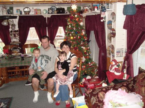 Christmas 06 - Here is the family at christmas last year (06). My daughter is 2 and my son is 1.