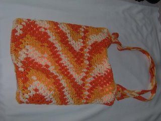 Crochet bag, i made two years ago - orange cute crochet bag Crochet bag, i made two years ago - orange cute crochet bag
