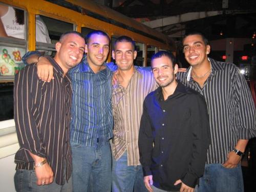 Hanging out at the club! - Me and some friends