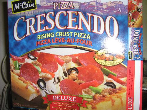 Frozen Pizza - shows a picture of frozen pizza