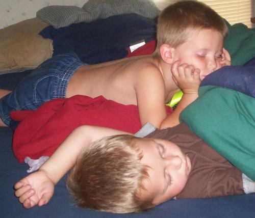 My Kids - Heres a picture of my boys passed out after a long day.