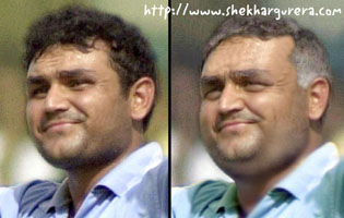 Sehwag - uncle Sehwag looks good