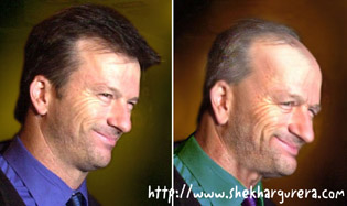 SteveWaugh - he didnt changes , still looks good