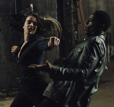 Michele Ryan and Isaiah Washington - On The Bionic Woman