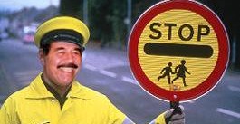 saddam traffic - as a traffic police man, saying stop to america