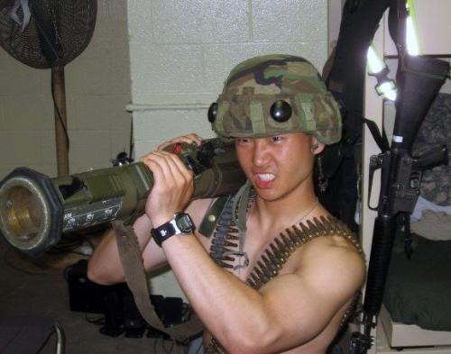From when I was in the Army - The Asian Rambo :)