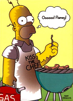 Homer! Idol! - oooohhhh flamey!