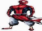 spider-man in China II - This pictrue describes a spider-man who take Chinese traditional clothes.