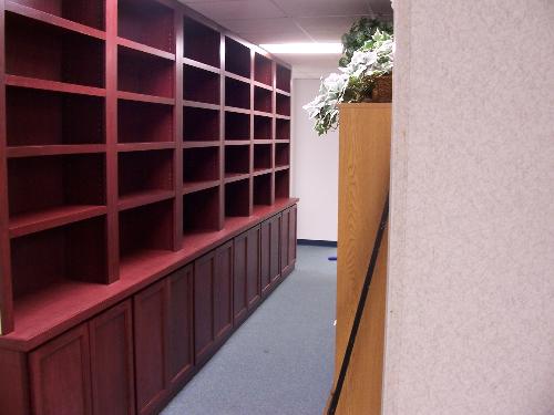 Work Stuff - In my work, this is the kind of project I build. 9ft tall and 16ft in length, matching cases with bookshelf uppers. One of the many ways I enjoy expressing myself through my given talents and skills.