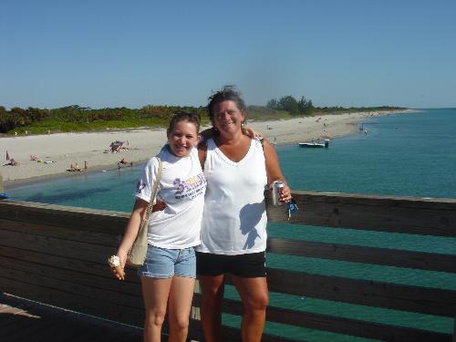 My Daughter and Me - My daughter and me at Venice Pier, near Casperson Beach in Venice, Florida