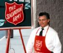 Bell ringer - a salvation army bell ringer.
