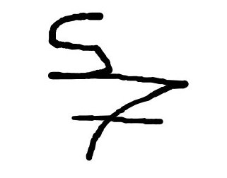 My initials - The first letters of my real first and last name. I post a lot of my art as 'photographs' on MyLot so what the heck, I should sign the stuff LOL!
