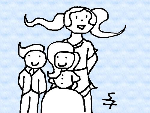 Genes are a mix - You can end up looking like your parents. You can end up looking absolutely nothing like your parents. That is because you have genes from people other than your parents, your genes come from your parents' parents.