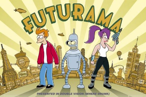 Futurama - Fry, Bender, and Leela