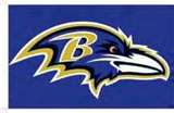 Ravens - Baltimore Ravens logo from the side