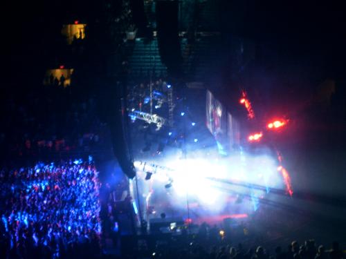Muse Concert - Muse performing in MSG in August 2007. A sweet blue light pervaded the entire audience, exploding forth from the stage...