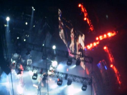 Muse Concert - Muse concert in MSG in August 2007. There was a sweet light show - red windmill clashing against cool blue lights that flooded all!