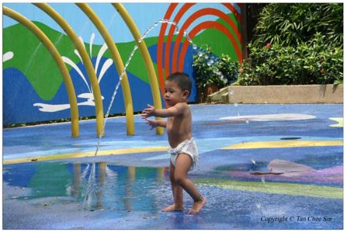 having fun - Having fun with water